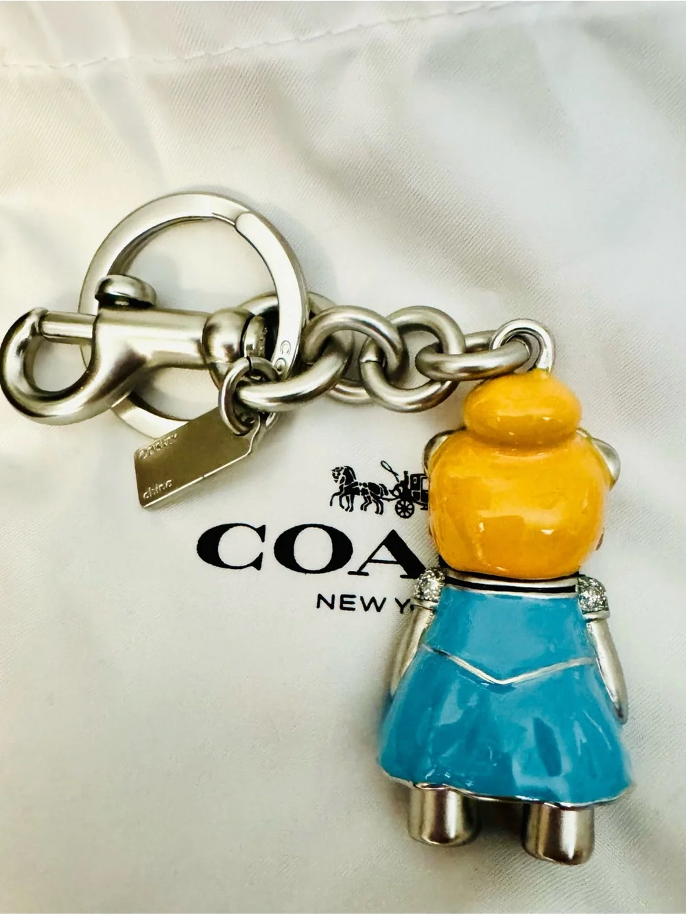 Disney x Coach Cinderella Bear Bag Charm (Style No. C0266) - Like New